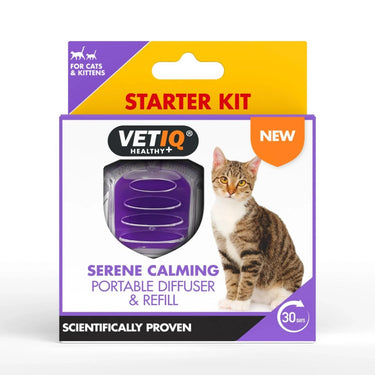 VetIQ Serene Calming Cat Portable Diffuser & Refill 6ml -